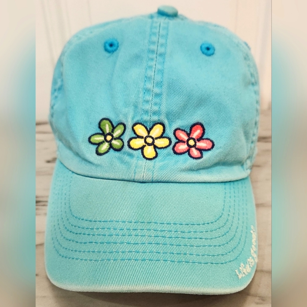 Life is good blue kid's ball cap size 2-4T